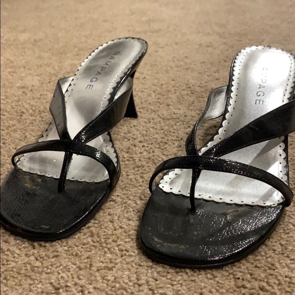 Black dress sandals
